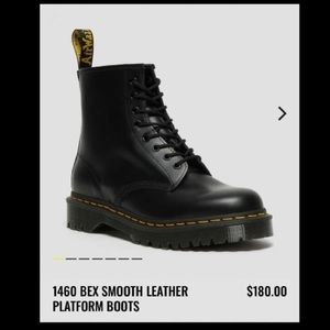 Dr Martens AirWair • 1460 Bex Smooth Leather Platform Boots